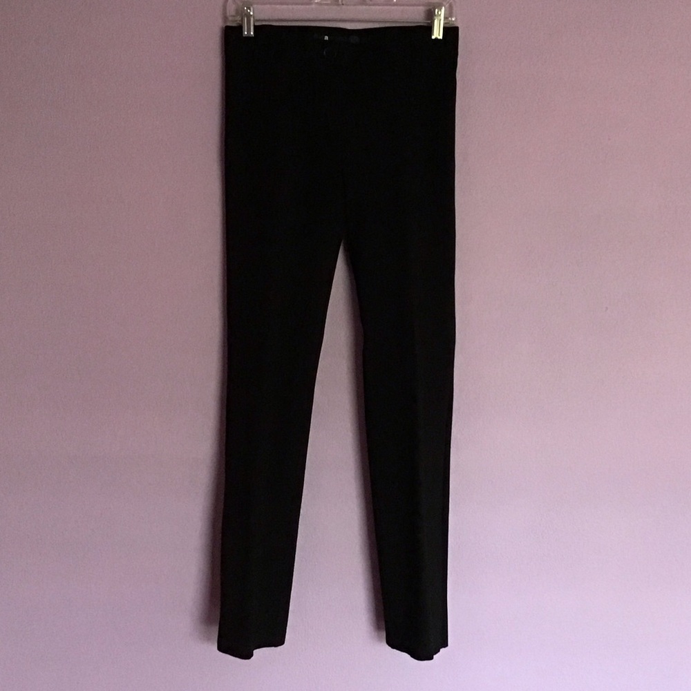 Betabrand Black Stretch Pull-On Classic Straight Leg Pants Women’s Small